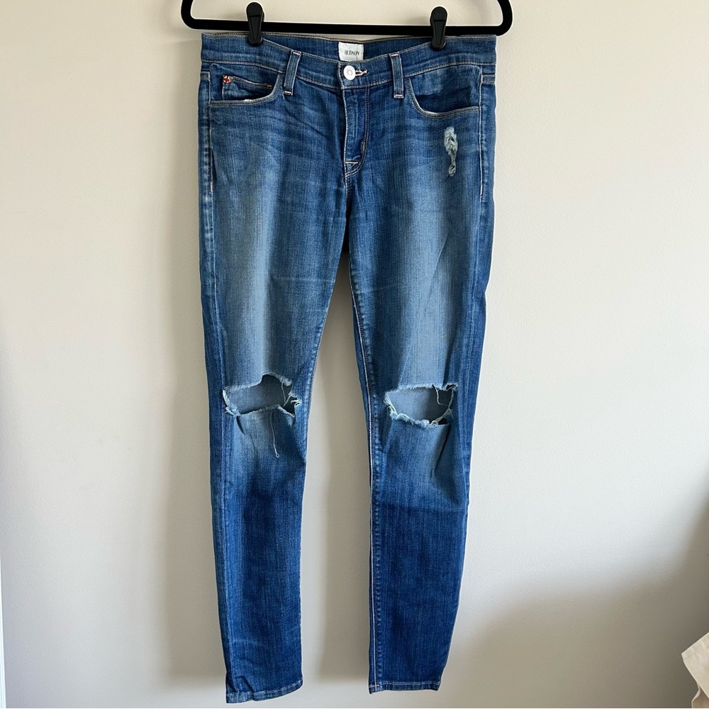 Hudson Krista Ankle Super Skinny Distressed Jeans